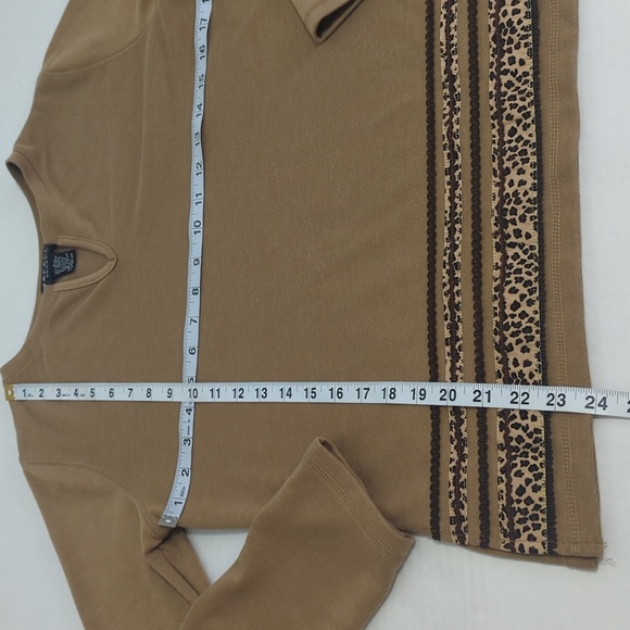 Rafael Sport Animal Print Top Shirt Women's Size Large - Picture 4 of 7